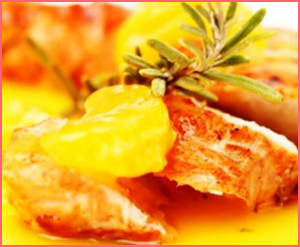 Pechugas en Salsa de Mandarina
