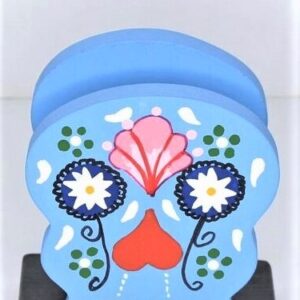 Servilletero madera calavera