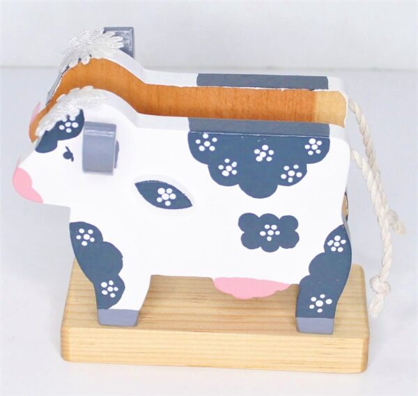 Servilletero madera vaca